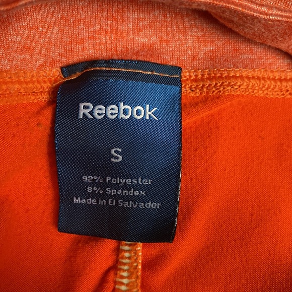 Reebok - Woman’s two tone orange long sleeve workout shirt, Size: M - Picture 7 of 8